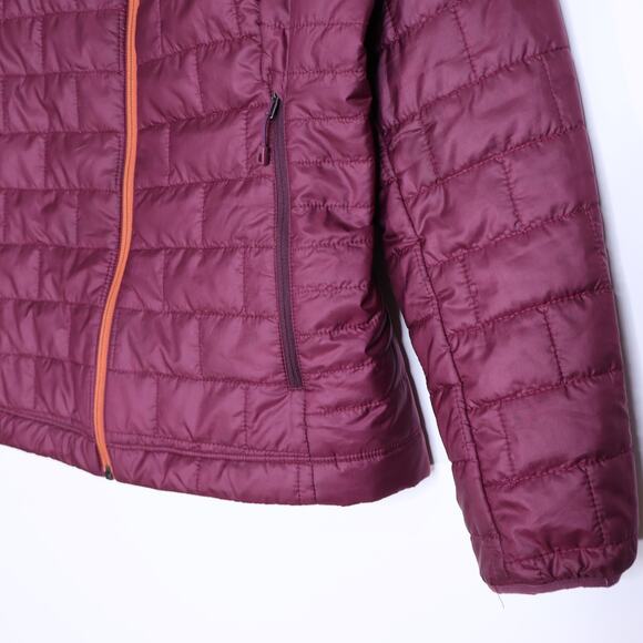 PATAGONIA Nano Quilted Puff Jacket Plum Light Orange Insulated Women's S - Picture 4 of 11